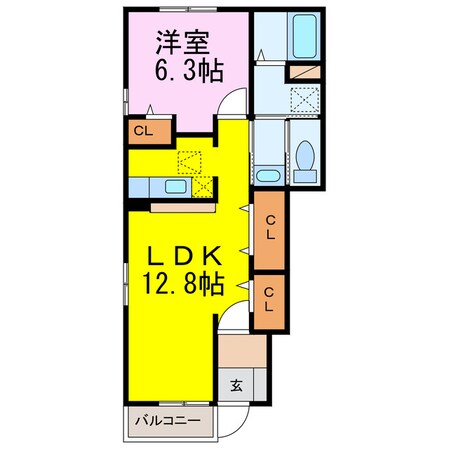 アリエッタ岩瀬Ⅲの物件間取画像